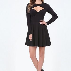 Bebe Black Cut-Out Dress